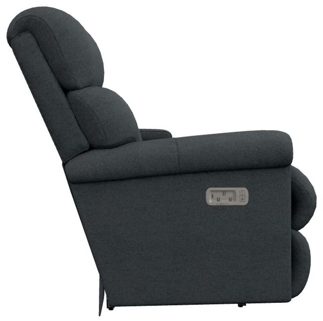 La-Z-Boy® Pinnacle Denim Power Wall Reclining Loveseat with Console and Headrest-3