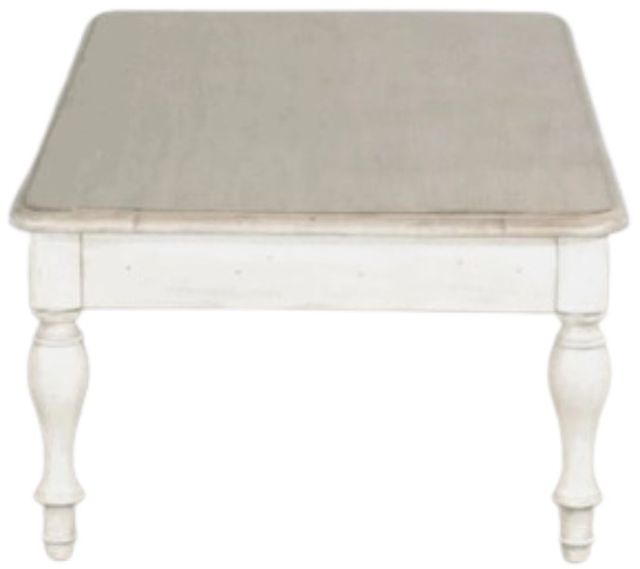Sunny Designs™ Westwood Village Antique White Cocktail Table with Gray Top -3