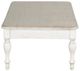 Sunny Designs™ Westwood Village Antique White Cocktail Table with Gray Top -3