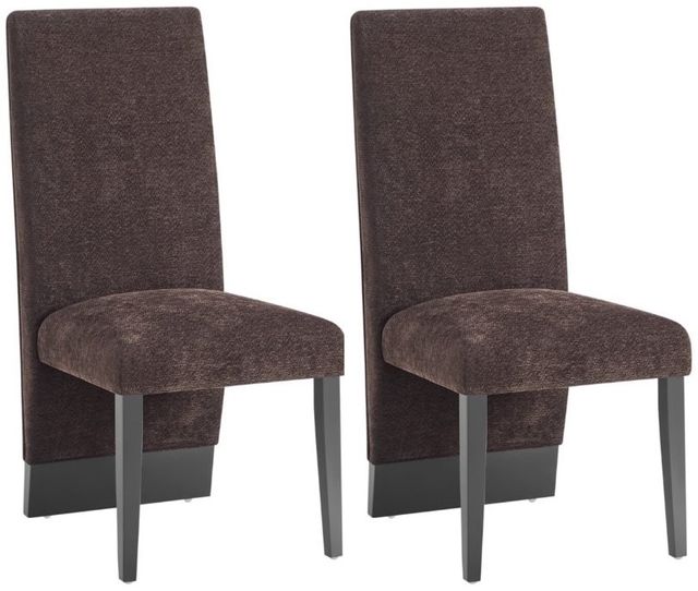 Global Furniture USA D12 2-Piece Dark Brown Dining Chair Set-0