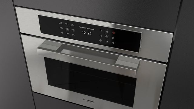 Fulgor Milano Matteo 700 Series 24" Fingerprint Resistant Stainless Steel Steam Oven-1