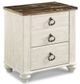 Signature Design by Ashley® Willowton 5-Piece Whitewash Twin Bedroom Set-5