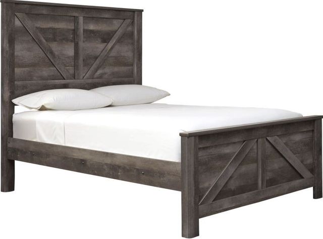 Signature Design by Ashley® Wynnlow 4-Piece Gray King Crossbuck Panel Bed Set-1