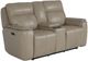 Bassett® Furniture Club Level Manteo Diamond Leather Power Reclining Loveseat with Console-1