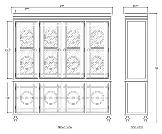 Bramble Customizable Savannah Display Cabinet-1