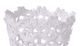A & B Home White 5" Lace Basket-1