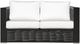Enclover Chestnut Lux Black/White Loveseat-0
