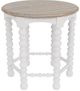 Riverside Furniture Rosalie Hemlock Spindle End Table with White Caps Base-2