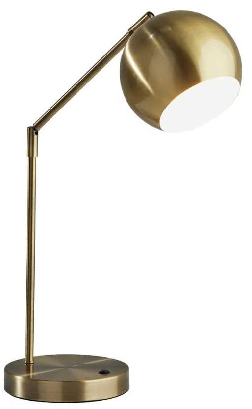 Adesso® Ashbury Antique Brass Desk Lamp-0