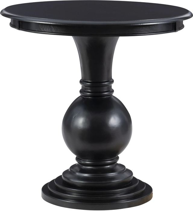 Powell® Amelia Black Round Accent Table-0