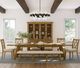 Jofran Inc. Telluride Gold Trestle Extension Dining Table-1