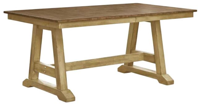 Liberty Furniture Lindsey Farm Brown/Natural Trestle Dining Table-0