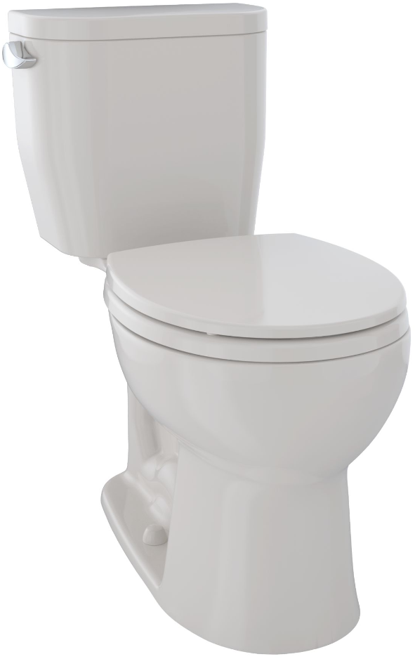 beige toilet seat