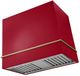 AGA Loge 36" Piccadilly Red Wall Mounted Range Hood with Antique Brass Trim-0