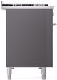 Ilve® Professional Plus II 48" Graphite Matte Pro Style Dual Fuel Range-2