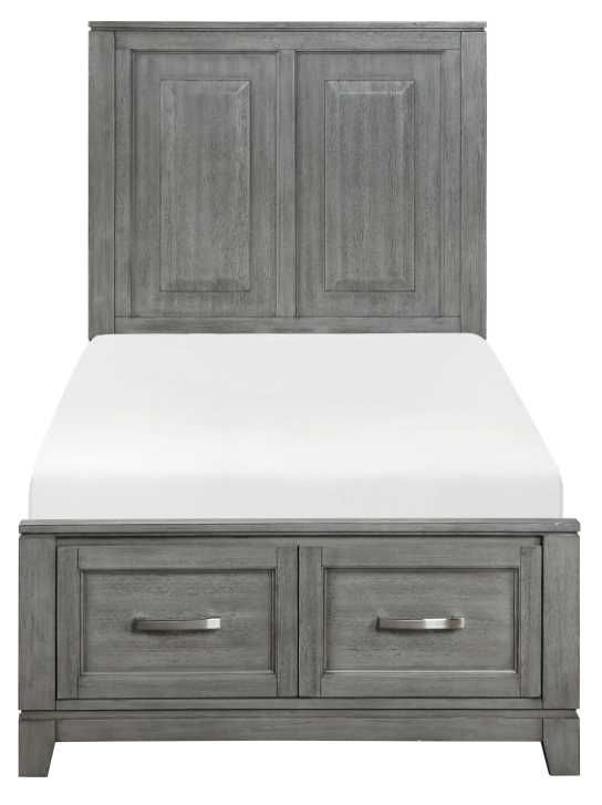 Homelegance® Garretson Gray Twin Platform Bed-2