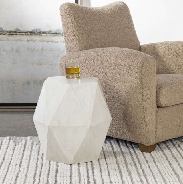 Uttermost® Volker White Accent Table-1