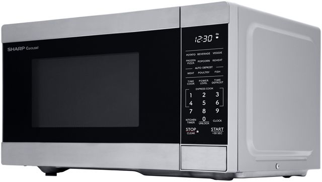 Sharp® 0.7 Cu. Ft. 700W Stainless Steel Countertop Microwave-3