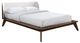 Furniture of America® Lenzburg 4-Piece Walnut/Beige Queen Bedroom Set-1