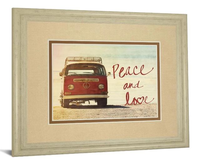 Classy Art Peace And Love by Gail Peck Wall Art-1