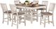Mazin Furniture Nesbitt 7-Piece Antique White Counter Height Dining Set with Oak Top -0
