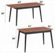 ACME Furniture Lanae Natural Dining Table with Black Base-2