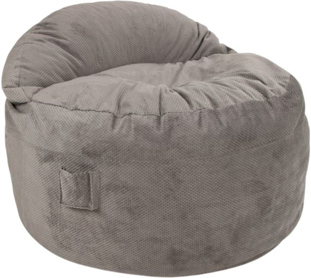 CordaRoy's® Nest Charcoal Chenille Queen Adult Bean Bag Chair-0