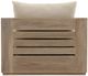 Dovetail Furniture Lucrecia Gray/Sand Olefin/Teak Outdoor Sofa Chair-2