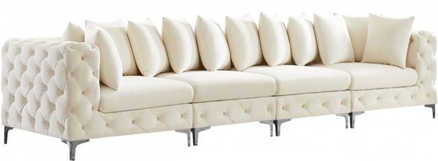 Meridian Furniture Tremblay 4-Piece Cream 139" Modular Sofa-1