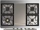 Ilve® Majestic III 40" Custom Pro Style Dual Fuel Liquid Propane Range with Solid Door and Chrome Trim-1