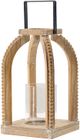 A & B Home Brown Lantern Candle Holder-0