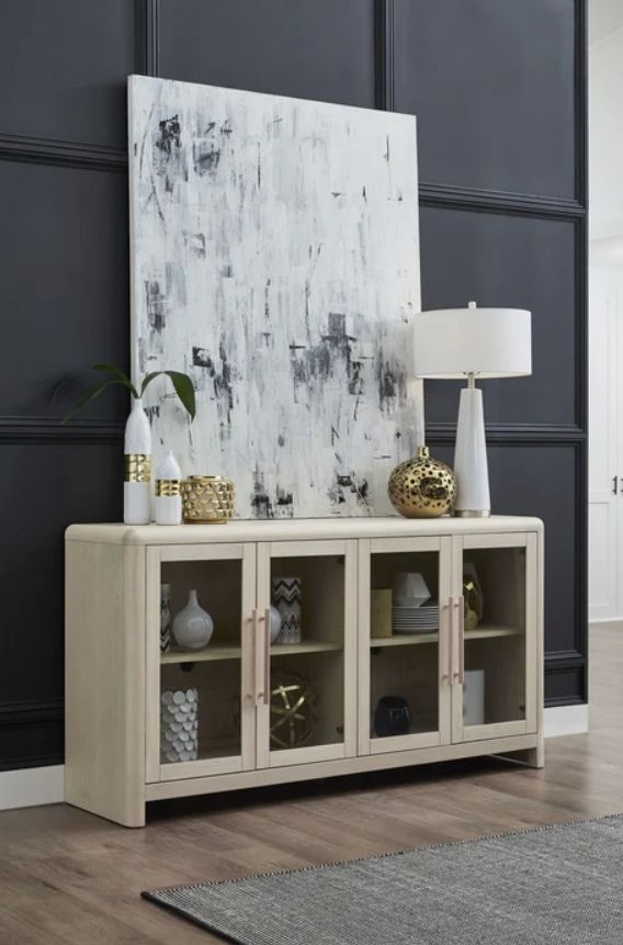 Modus Furniture Liv White Sand Sideboard-1