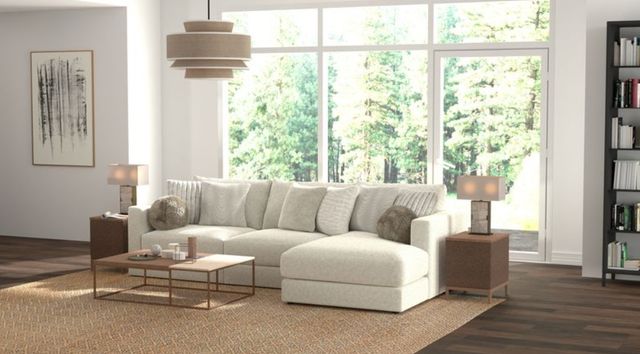 Jackson Furniture Ritzy 3-Piece Bone Right-Arm Facing Sectional and Chaise-1