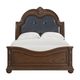 Elements International Cadenza Brown Upholstered Queen Bed-1