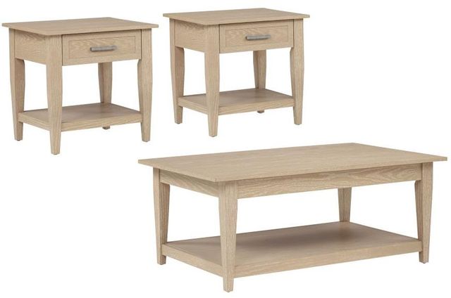 Coaster® Lindenton 3-Piece Blonde Lift-Top Coffee Table and End Table Set-0