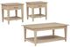 Coaster® Lindenton 3-Piece Blonde Lift-Top Coffee Table and End Table Set-0