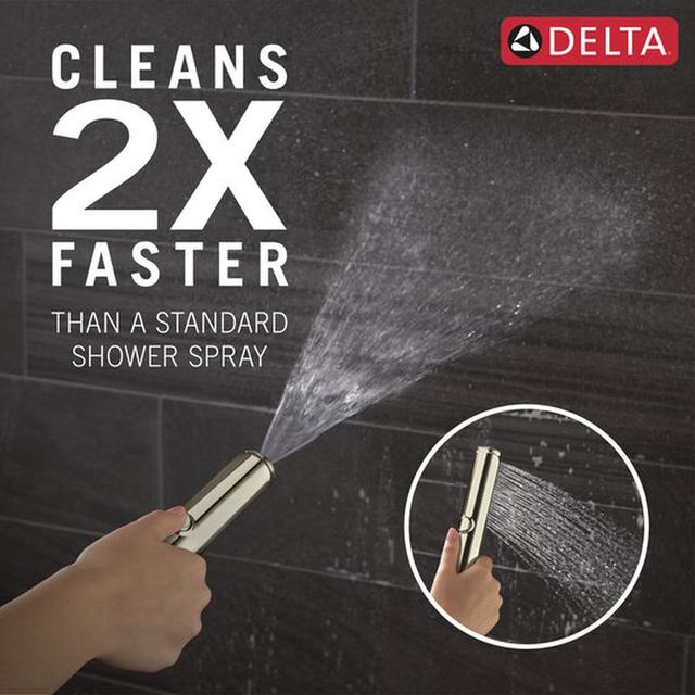 Delta Universal Showering Components Lumicoat® Polished Nickel 2-Setting Wall-Mount Hand Shower with ProClean™ Spray-3