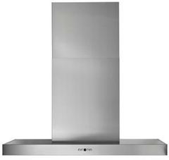 Best® Gorgona 48" Brushed Stainless Steel Chimney Range Hood