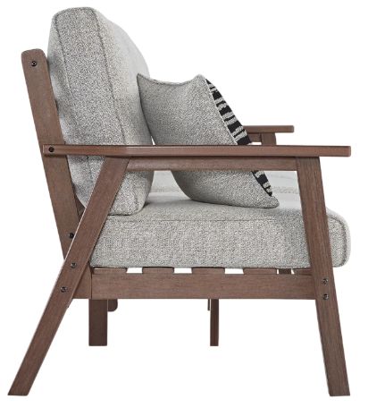 Signature Design by Ashley® Emmeline Beige/Brown Fabric/Polyethylene Outdoor Sofa-2