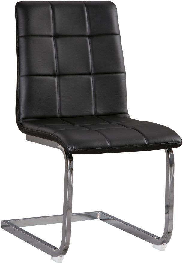 Signature Design by Ashley® Madanere Black/Chrome Upholstered Dining Side Chair-0