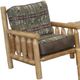 Best Craft Furniture Customizable W42 Log Chair with White Cedar Frame-0