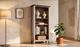 International Furniture Direct Antique Brown Bookcase-1