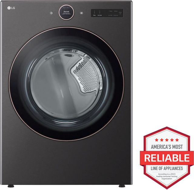 LG Black Steel Front Load Laundry Pair-12