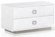VIG Furniture A&X Victoria White Modern Crocodile Nightstand-0