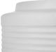 A & B Home White 10" Ridged Cement Round Planter-3