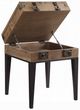 ACME Furniture Kolin Glass Top/Rustic Oak Accent Table with Matte Gray Base-4