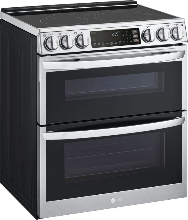 LG 30" PrintProof™ Stainless Steel Double Oven Slide-In Electric Range-2