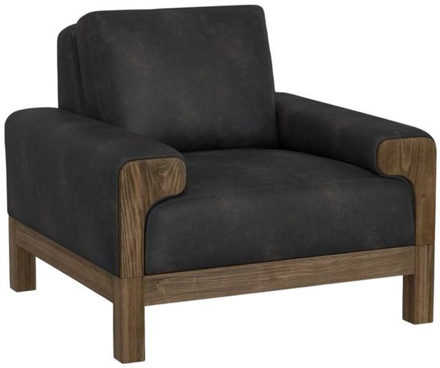 International Furniture Direct Sedona Black/Lacquer Caramel Accent Chair-0