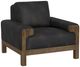 International Furniture Direct Sedona Black/Lacquer Caramel Accent Chair-0