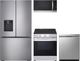 LG 4 Piece Stainless Steel Electric Kitchen Package-0